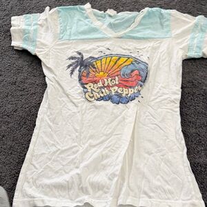 Red Hot Chili Peppers Kids Graphic Tee - White and Blue